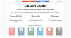 Desktop Screenshot of docwordcounter.com