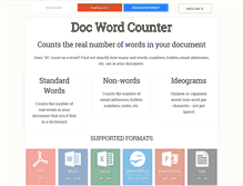 Tablet Screenshot of docwordcounter.com